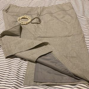 Pale gray 212 Collection pencil skirt